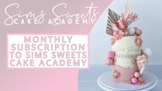 Monthly Subscription to Sims Sweets Cake Academy